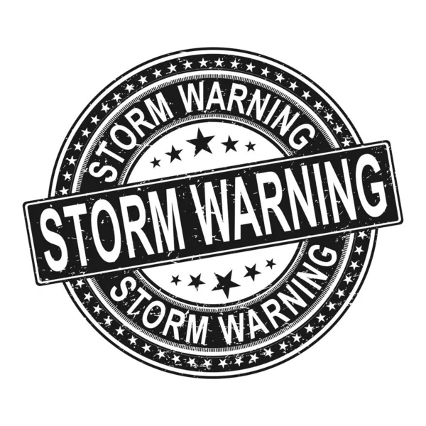 Sturmwarnung Grunge-Stempel auf weißem Hintergrund, Vektor-Illustration — Stockvektor