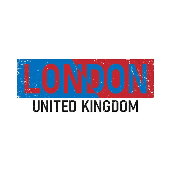 London Slogan typografia Graficzna koncepcja artystyczna dla modnego druku koszulki, ilustracja sztuki - wektor — Wektor stockowy