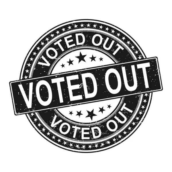 Vote out. stamp. black round grunge vintage vote sign — Stock Vector