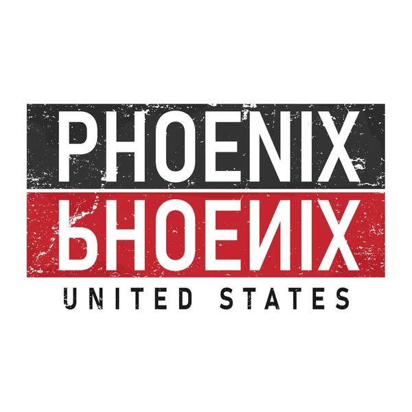 Gráfico vetorial ilustração de letras, Phoenix, perfeito para t-shirts design, roupas, capuzes, — Vetor de Stock