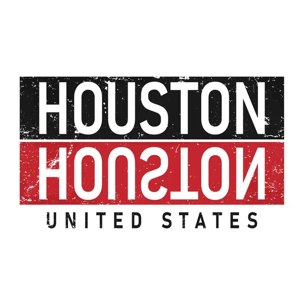 Texas Houston Dallas staat t shirts template ontwerp — Stockvector