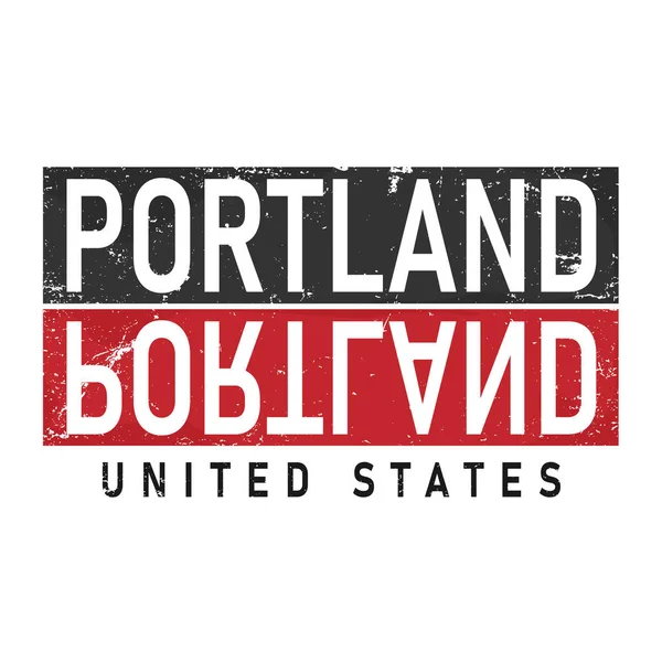 Portland typografie ontwerp vector, voor t-shirt, poster en andere toepassingen — Stockvector