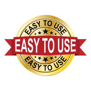 modern altın kolayca kullanılabilir vektör eps10 rozet işareti