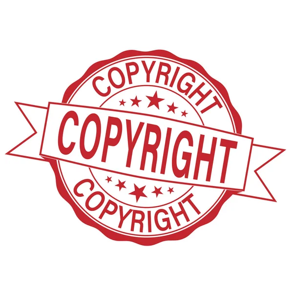 Abstrait timbre en caoutchouc de bureau grunge avec le mot copyright écrit à l'intérieur - vérifier pour plus — Image vectorielle