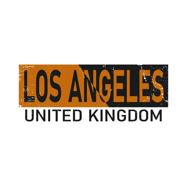 Frase conceptual Los Ángeles. Diseño de letras para carteles, camisetas, tarjetas, invitaciones, pegatinas, banners, anuncios. Vector. — Vector de stock