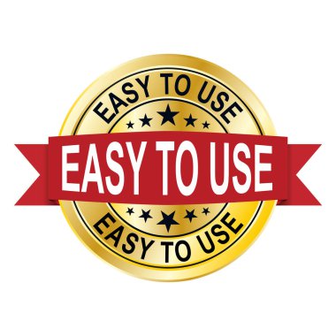 modern altın kolayca kullanılabilir vektör eps10 rozet işareti