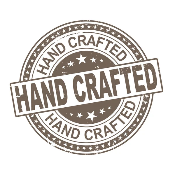 Vintage Styled Hand Crafted Product Seal Label — Stock Vector