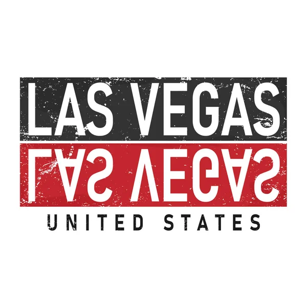 LAS VEGAS, SLOGAN PRINT VECTOR TEKST voor t-shirt of bedrukking, posterverkoop — Stockvector