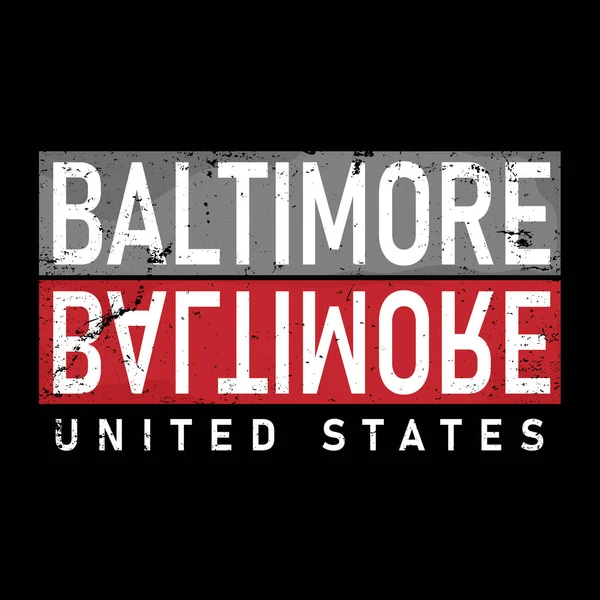Baltimore typografie design vector, voor t-shirt, poster en andere toepassingen. — Stockvector