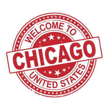 Chicago kırmızı kurdele puluna hoş geldiniz.