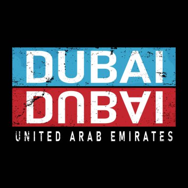 Geometrik Dubai Şehir Vektör Tasarımı logo vektör işareti t-shirt tasarımı