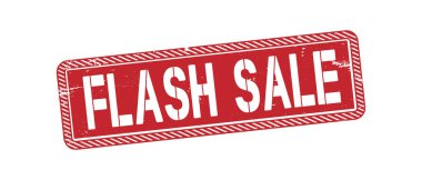 İçinde metin satışı olan pul, vektör illüstrasyonu