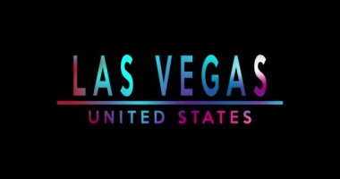 Las Vegas mı? Neon tarzı imzalayın. Popüler soyut ultraviyole ışık parlayan neon çizgileri. Kusursuz döngü. 4K