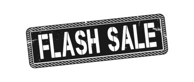 İçinde metin satışı olan pul, vektör illüstrasyonu