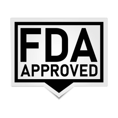 FDA imzayı onayladı. FDA kağıt origami konuşma baloncuğunu onayladı. FDA onaylı etiket. fda onaylı pankart