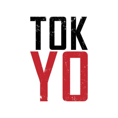 Japonya haritalı tişört için Tokyo tipografi grafikleri. Giysi baskısı ve tişört tasarımı ve Japonca 'da tercümesi: Japonya, Tokyo. Vektör illüstrasyonu