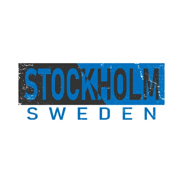 Ville de Stockholm est une belle destination à visiter pour le tourisme. — Image vectorielle