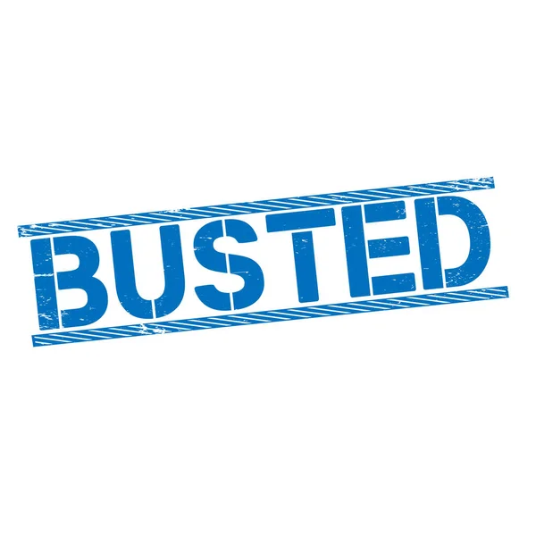 Busted grunge καουτσούκ σφραγίδα σε λευκό φόντο, διανυσματική απεικόνιση — Διανυσματικό Αρχείο