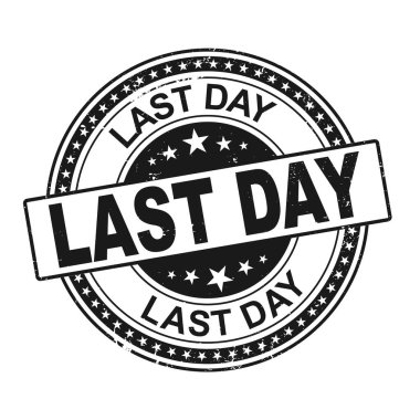 Dün içinde metin olan damga, vektör illüstrasyonu