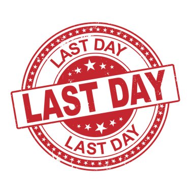 Dün içinde metin olan damga, vektör illüstrasyonu