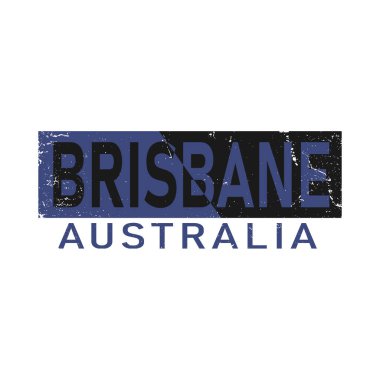 BRISBANE AUSTRALYA, TYPOGRAPHIC Tişört baskısı, tişört tasarımı, ekran baskısı, ekran baskısı