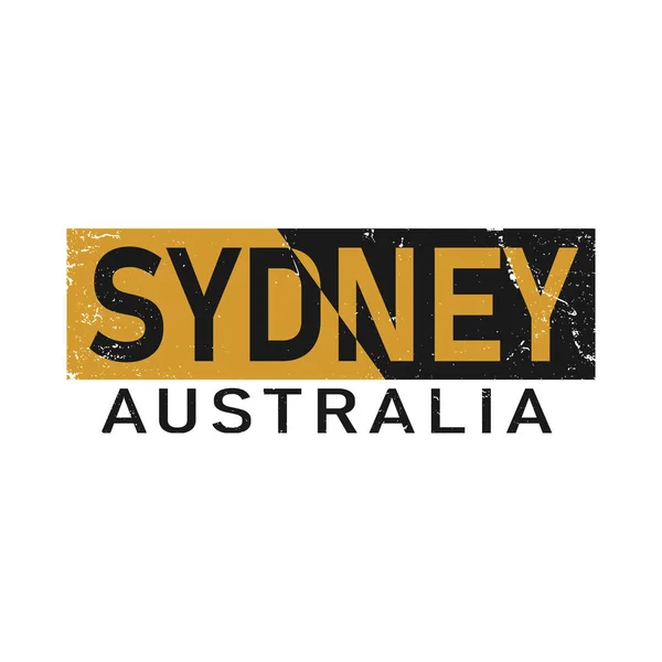 Sydney typografie design vector, pro tričko, plakát a další použití — Stockový vektor