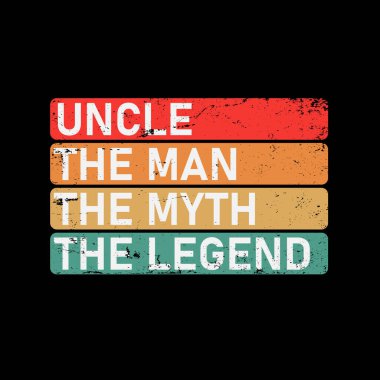 Amca efsanevi tişört tasarımı.