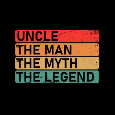 Amca efsanevi tişört tasarımı.