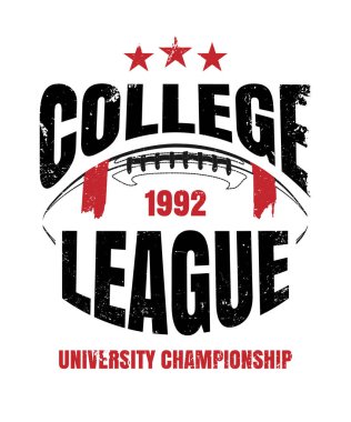 spor hipster vintage etiketi, rozet, flayer poster logosu için arma kolej futbolu ya da harfli ve toplu tişört giysisi baskısı