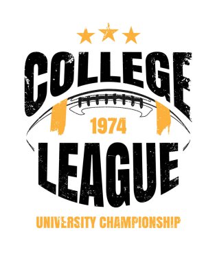 spor hipster vintage etiketi, rozet, flayer poster logosu için arma kolej futbolu ya da harfli ve toplu tişört giysisi baskısı