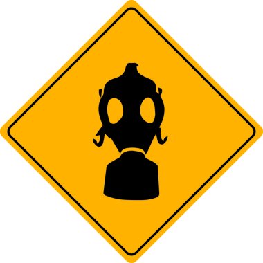 trafik işareti toksik gaz