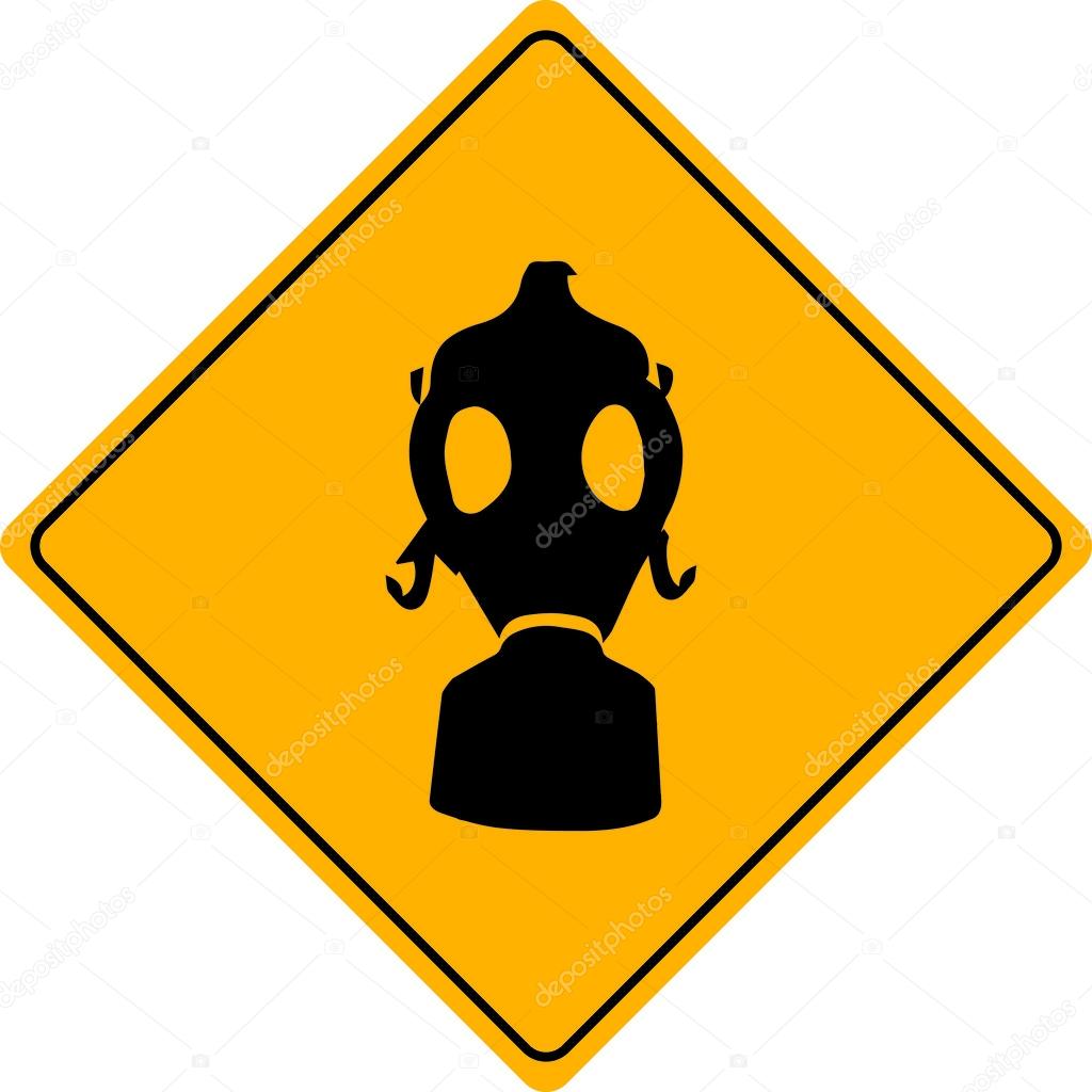 Traffic Sign Gas Toxic