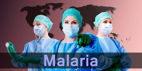 Malaria medico femminile — Foto Stock