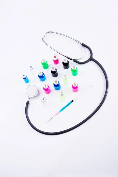 Stethoscoop en geneeskunde — Stockfoto