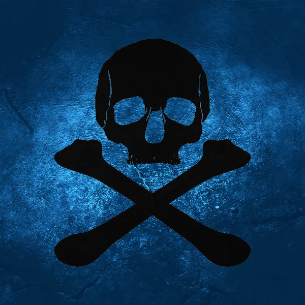 Schedel piraat patroon — Stockfoto