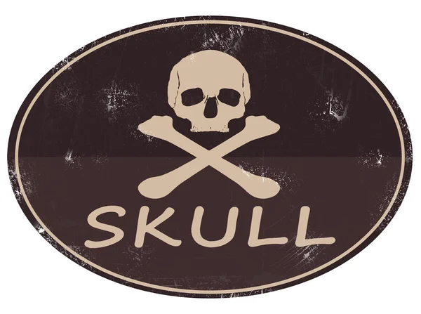 Ikonka logo czaszki — Zdjęcie stockowe