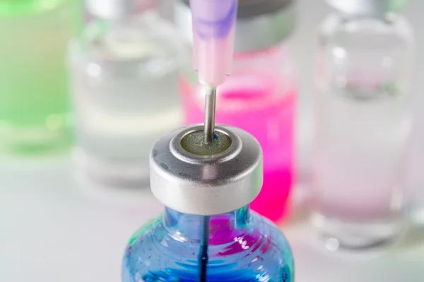 Medicine laboratory injection — Stock Photo, Image