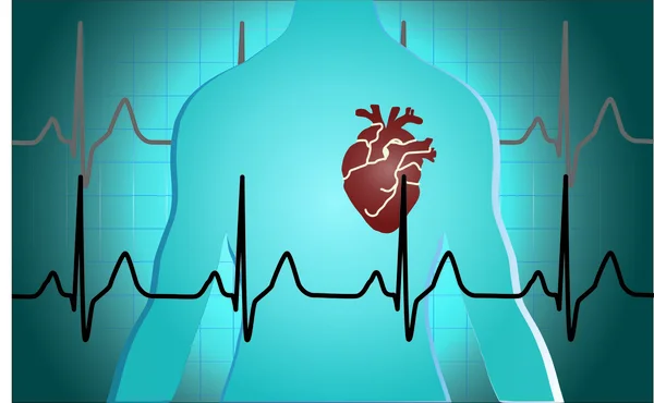 Medical heart background — Stock Photo, Image