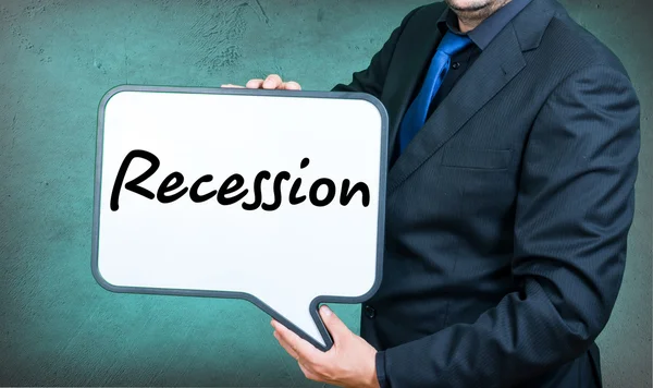Recession businessman — Stock Photo, Image
