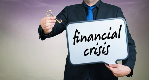 Hombre de negocios crisis financiera —  Fotos de Stock