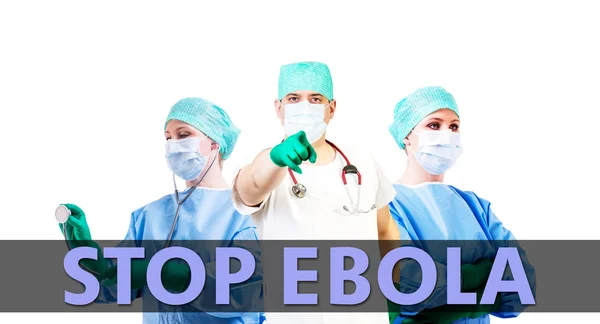 Arrêter Ebola antécédents médicaux — Photo