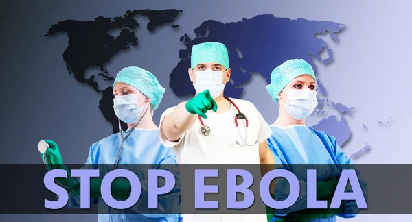 Stop Ebola medical background — Stock Photo, Image