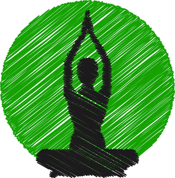 Logotipo Yoga — Fotografia de Stock
