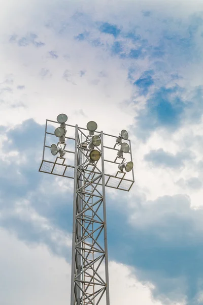 Sport light with cloud — Stock Photo, Image