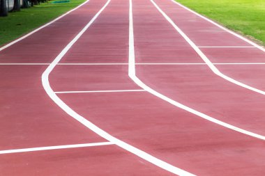 şeritli bir koşu parkuru