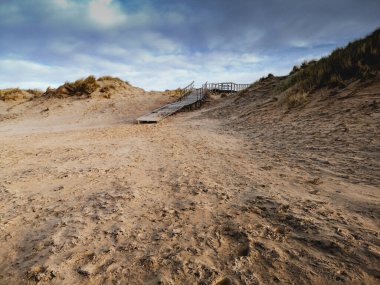 Beautiful sand dunes in Tylosand, Sweden
