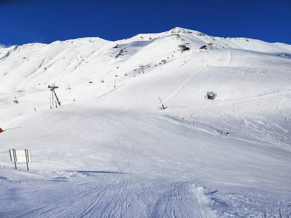 Skihelling Serfaus Fiss Ladis Oostenrijk Europa — Stockfoto