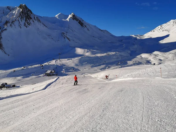 Downihill Ski Ski Resort Serfaus Fiss Ladis Tirol Áustria — Fotografia de Stock