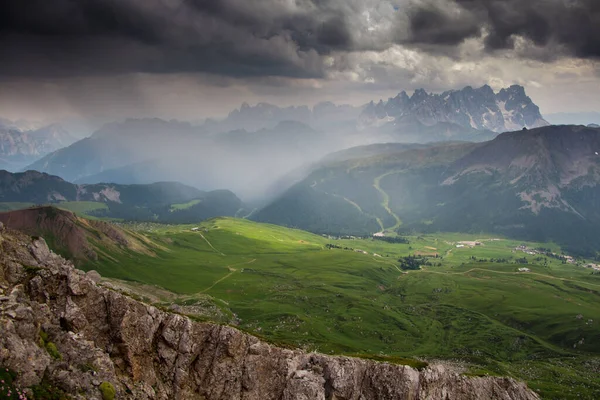 Mountain Landscape Dolomites South Tyrol Italy Storm Comming — Stock Photo, Image