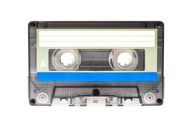 Beyaz üzerine eski audiocassette